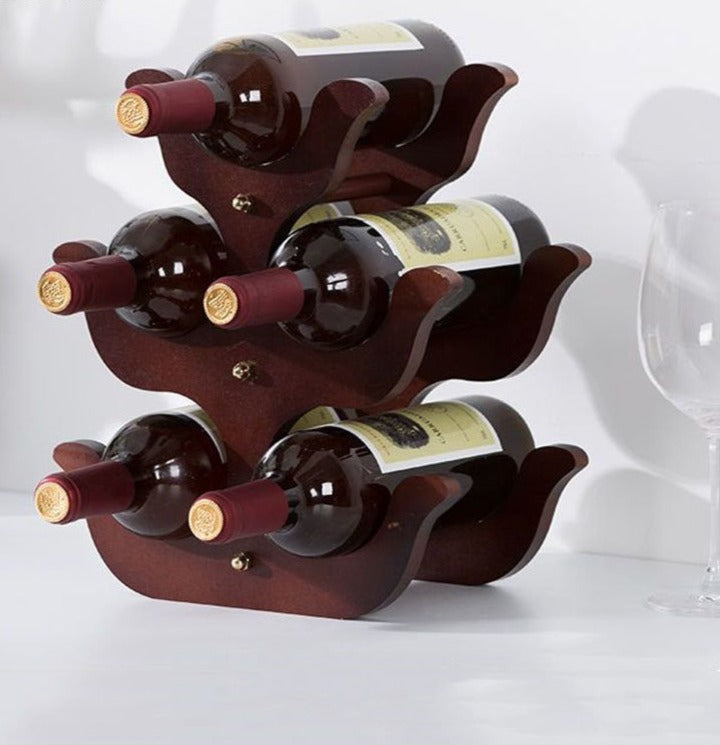 Porte Bouteille Bois Vintage