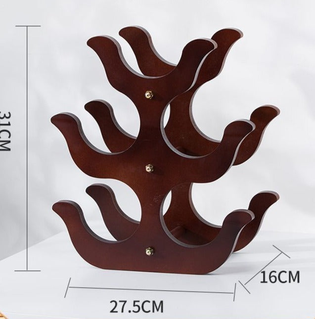 Porte Bouteille Bois Vintage