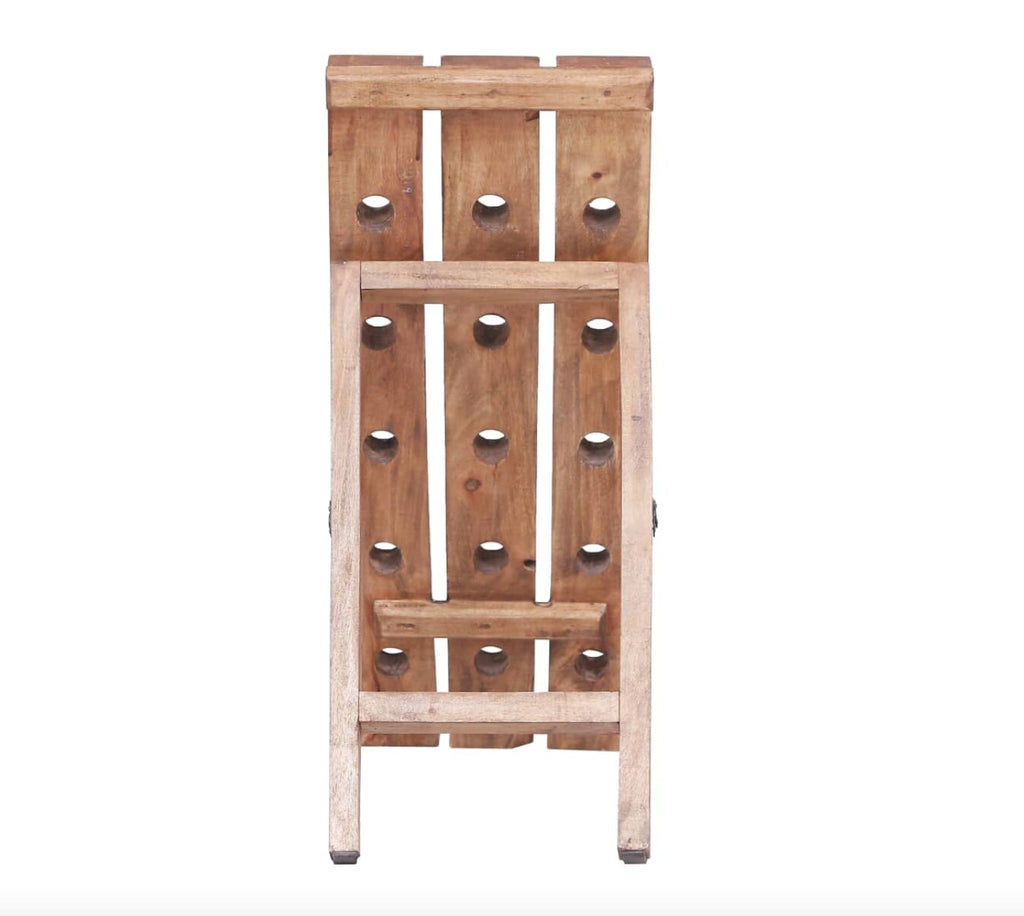 Range Bouteille Colonne Bois