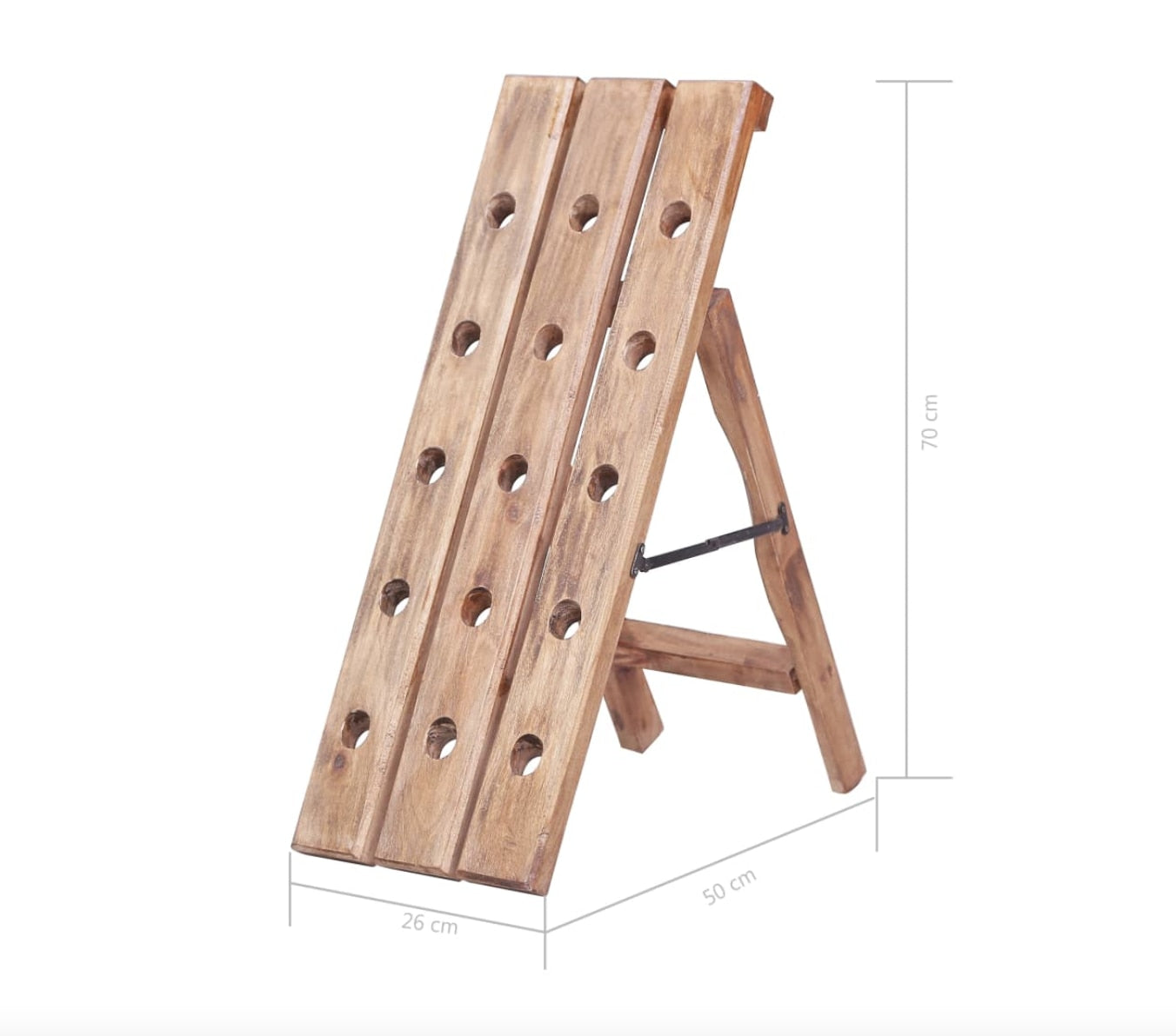 Range Bouteille Colonne Bois