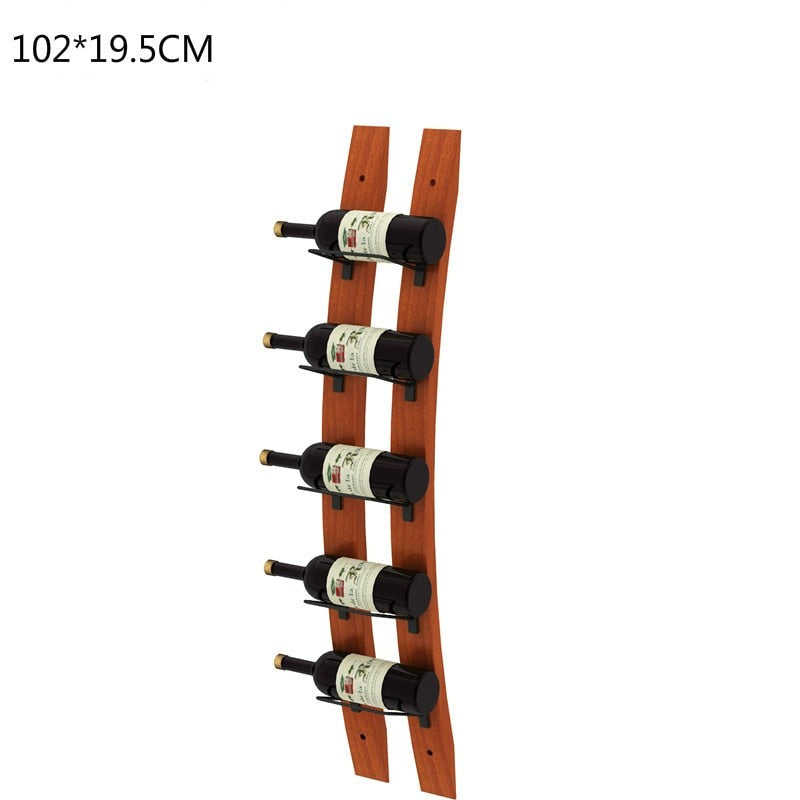 Range bouteille bois vertical