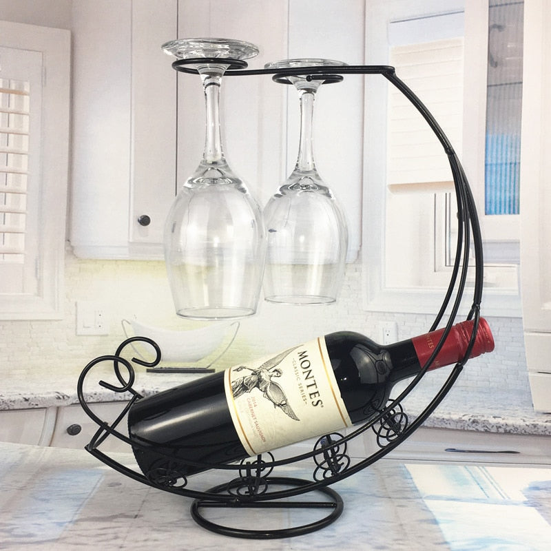 Porte Bouteille Noir