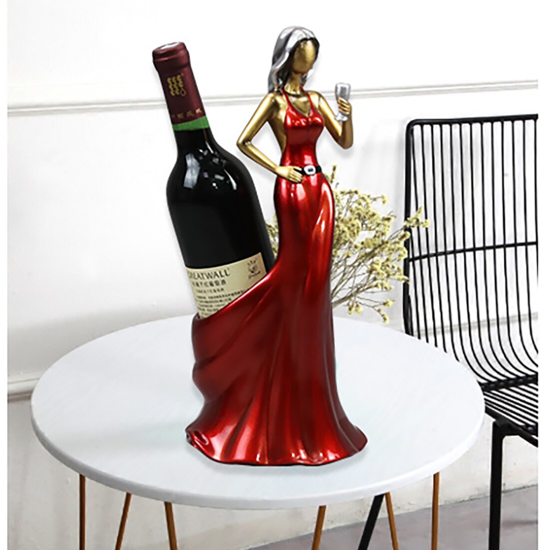 Porte Bouteille Deco Femme