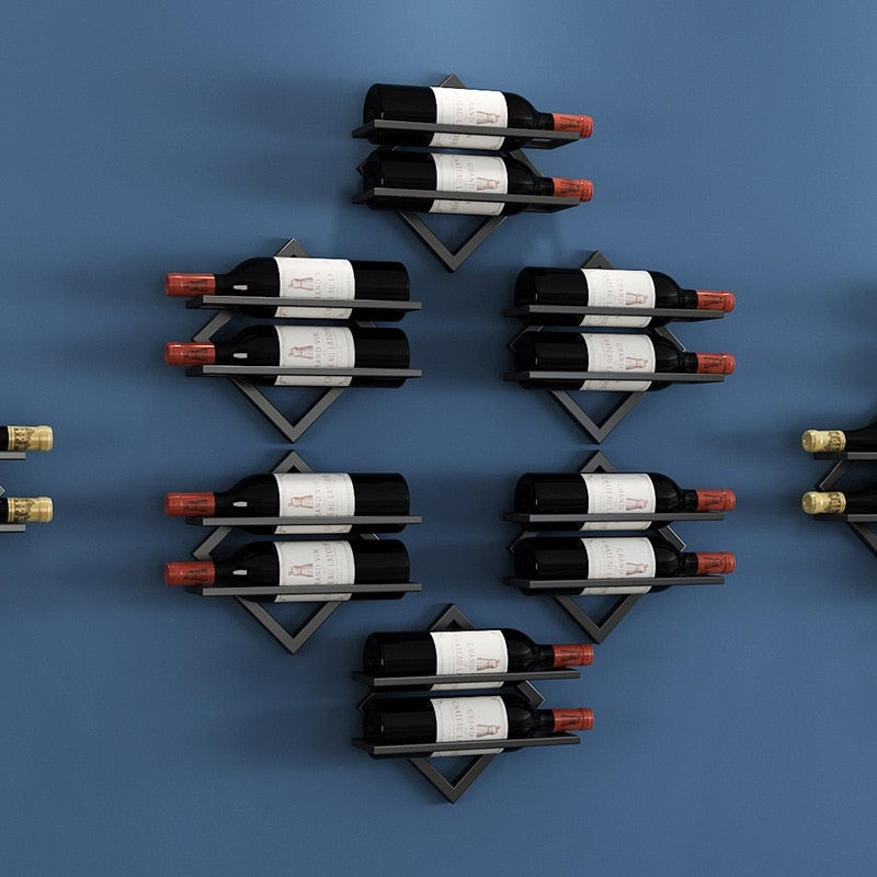 Porte Bouteille Mural Design