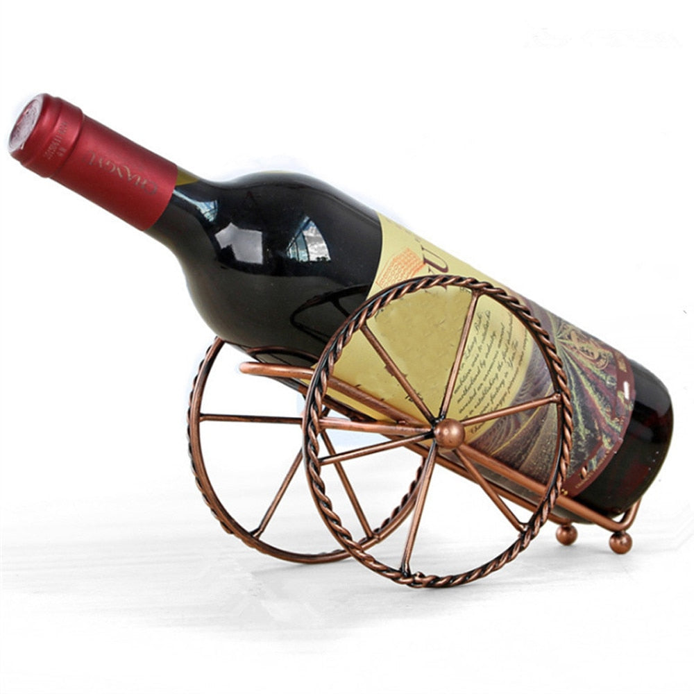 Porte bouteille de vin en forme de support de canon