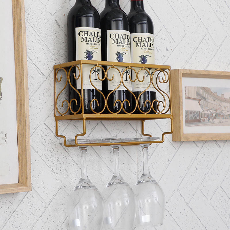 Porte Bouteille Mural Vintage
