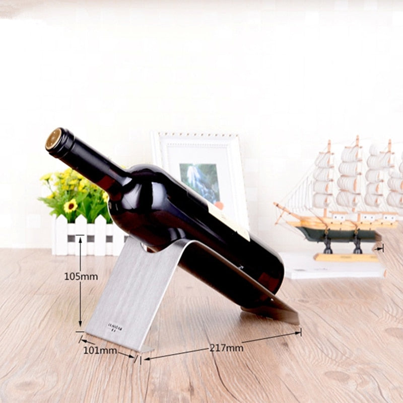 Porte Bouteille Deco Acier